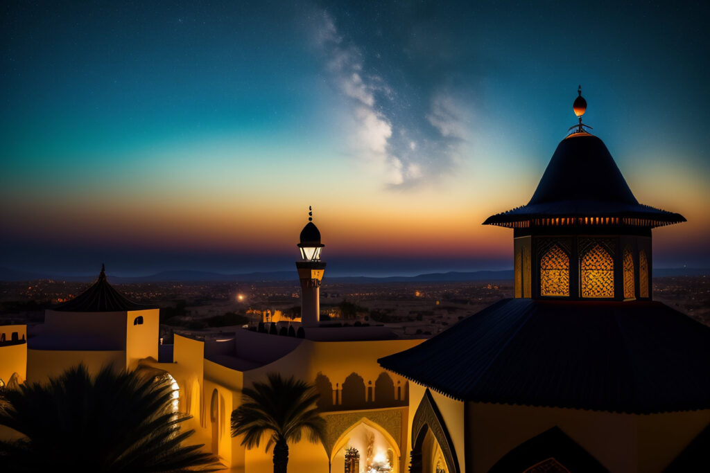 ramadan-kareem-eid-mubarak-free-photo-mosque-lamp-evening